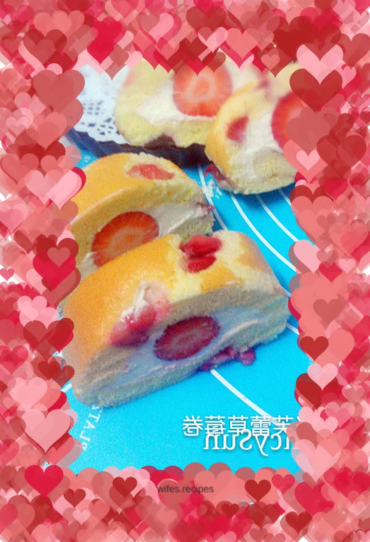 The booming strawberry season——Soufflé Strawberry Roll