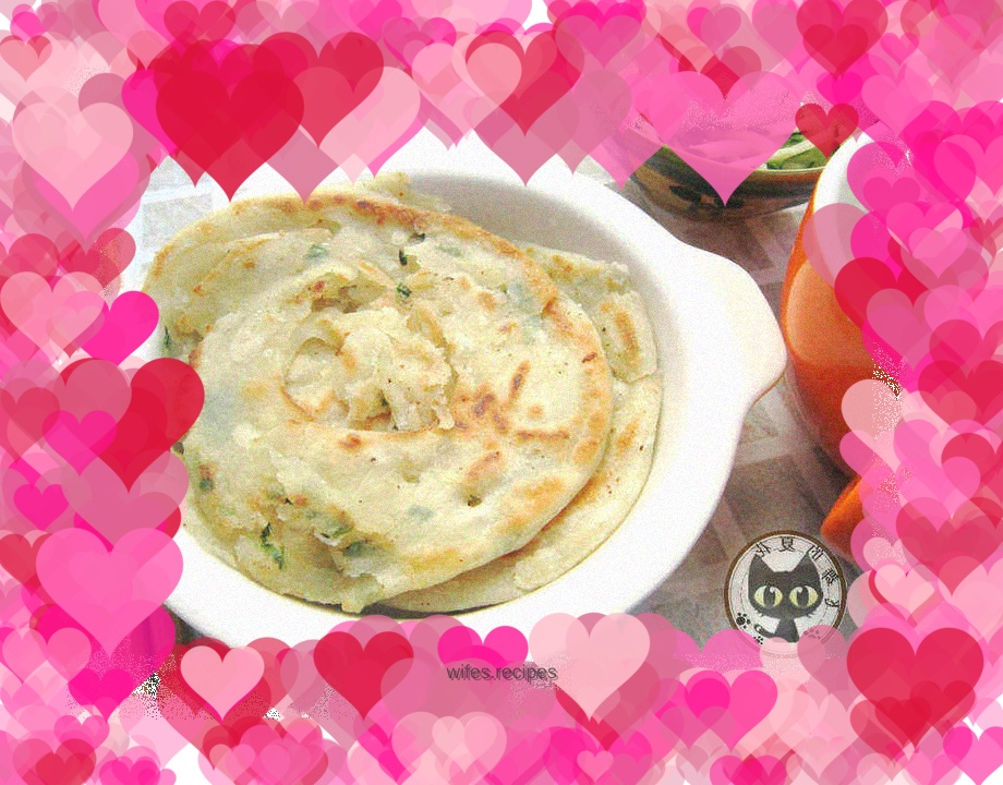 Homemade hot noodle pancakes