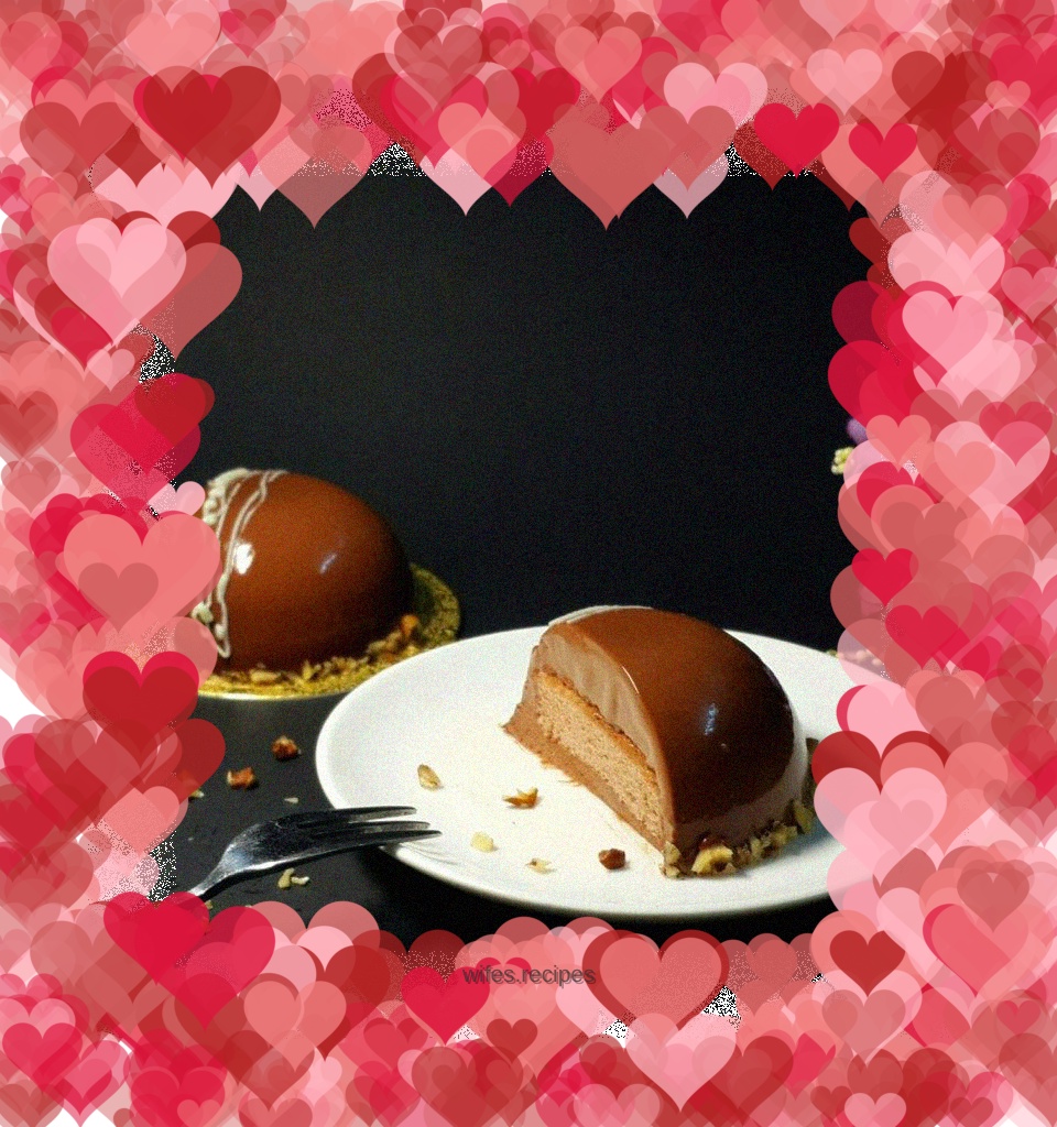 Mirror chocolate mousse