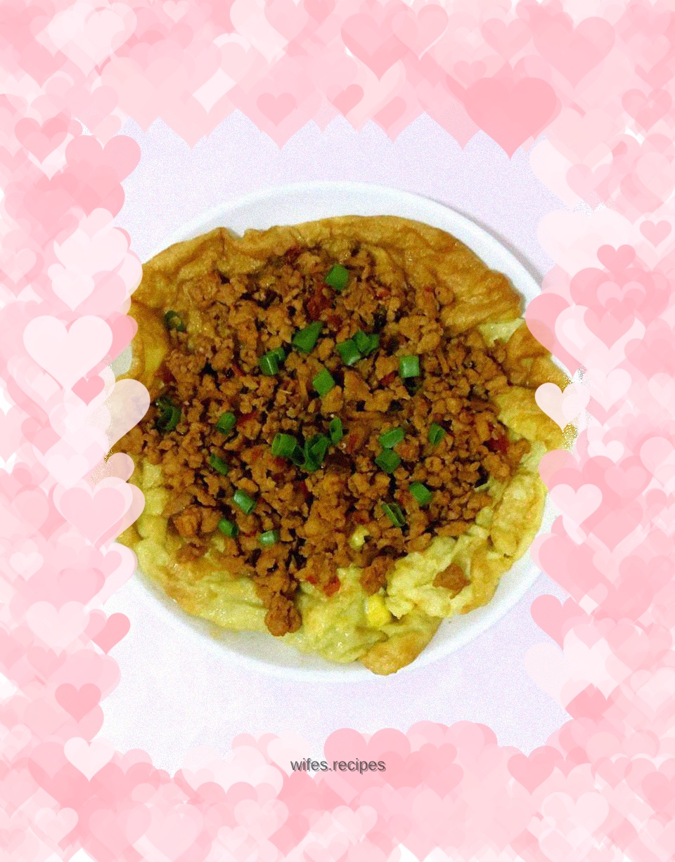 Minced Pork Baked Eggs