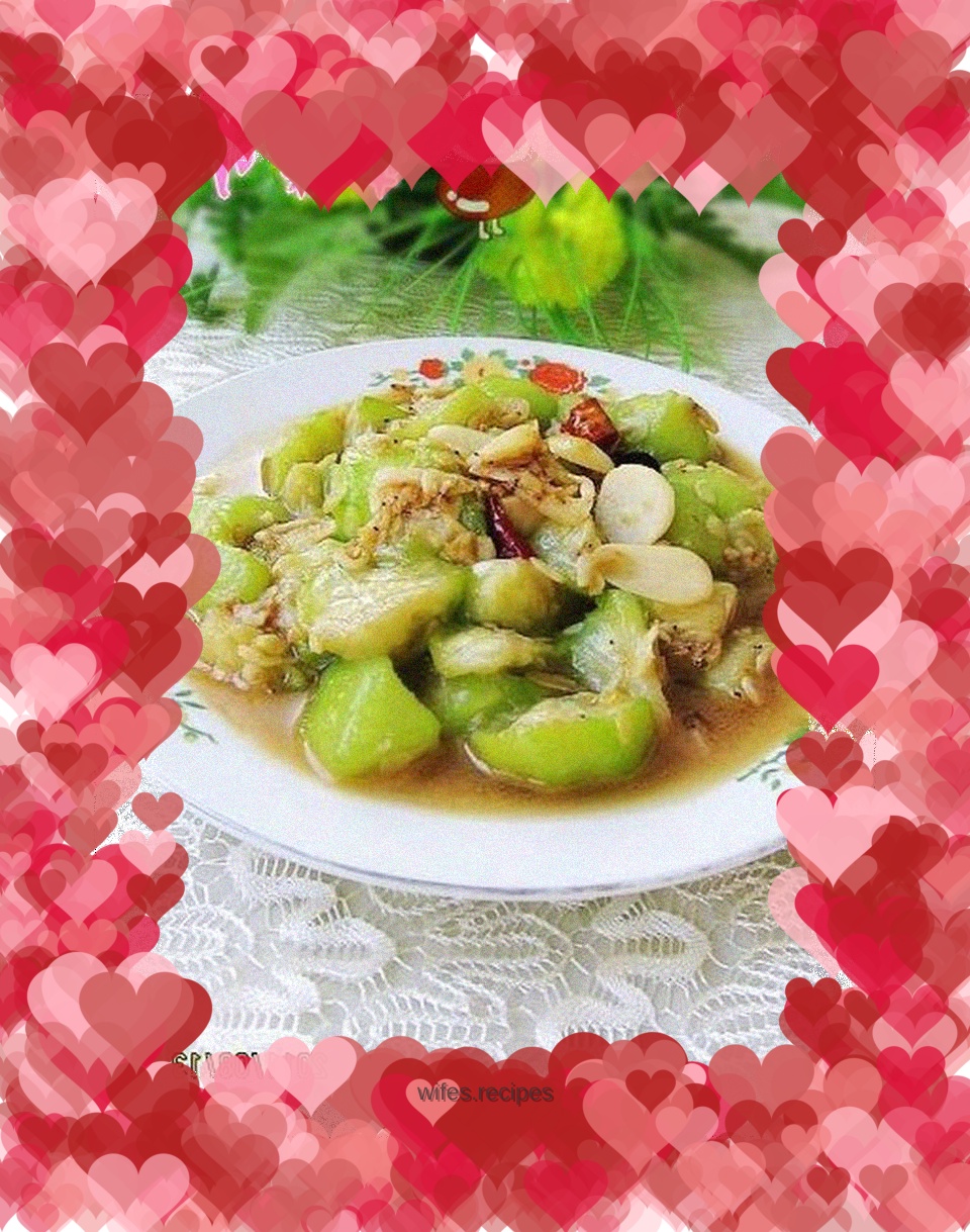 Fried Luffa with Shrimp