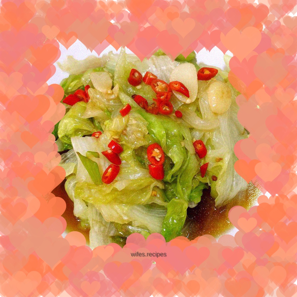 Stir-fried lettuce