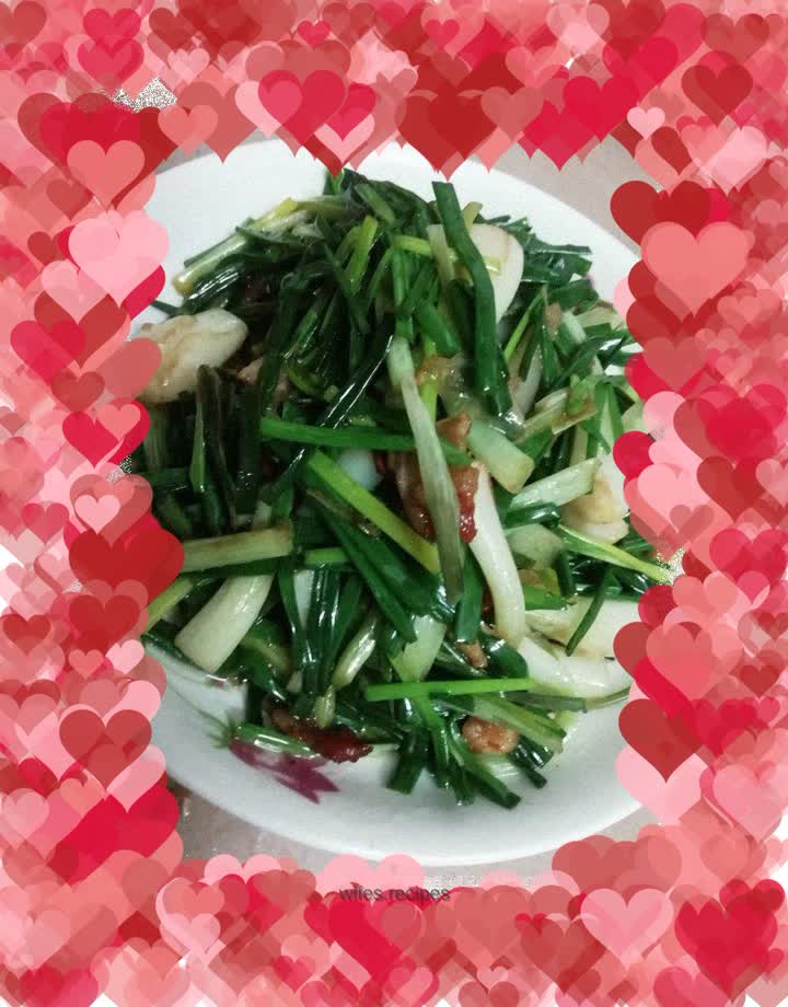 Stir-fried buckwheat head with meat