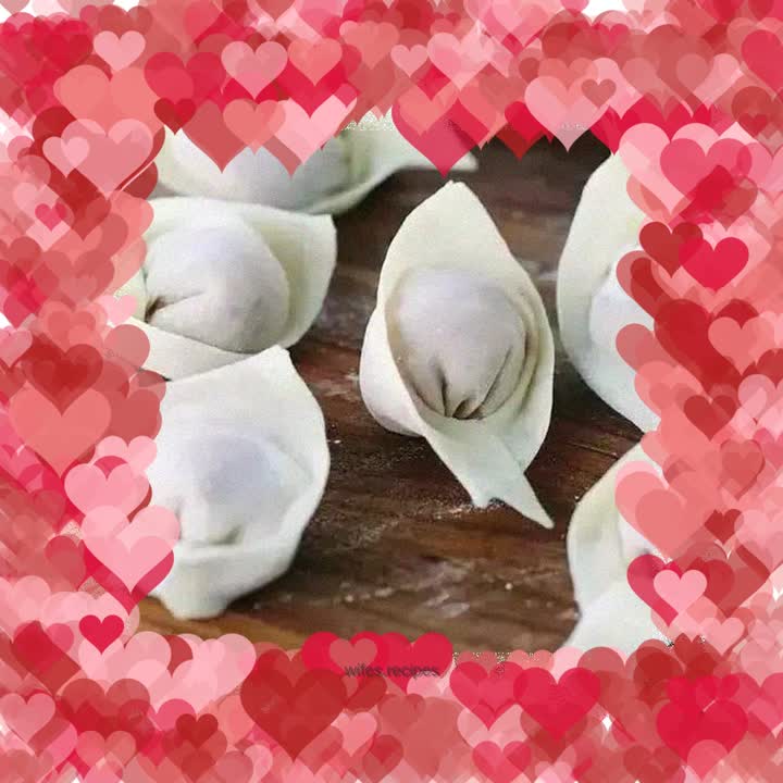 Cat ear wontons, transparent wonton skin