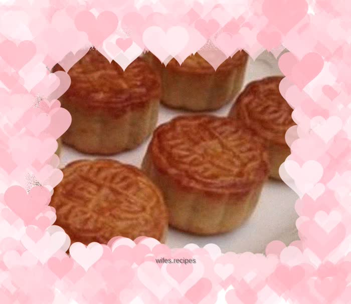 Red fruit bean paste mooncake