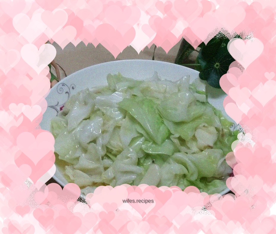 Vegetarian stir-fried cabbage