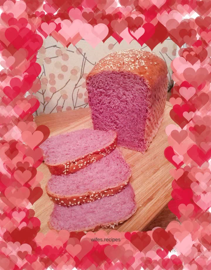 Purple sweet potato bread