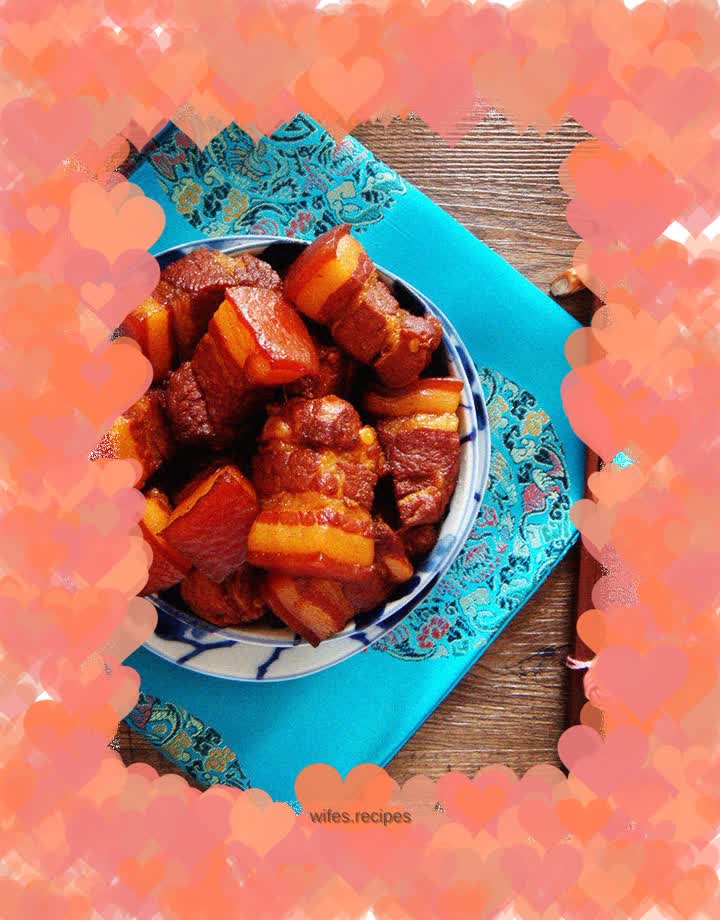Rice cooker version of braised pork