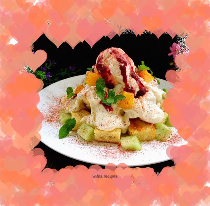 Toast Volcano Ice Cream