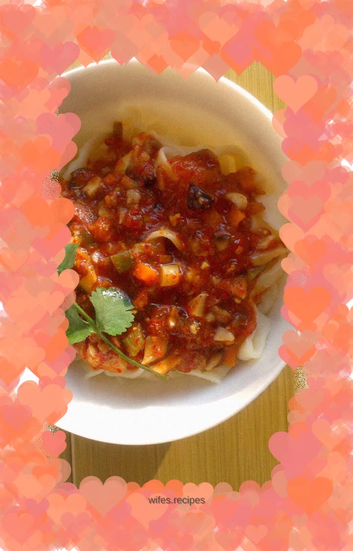 Homemade sauerkraut noodles