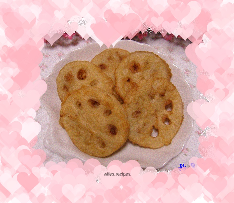 Salt and pepper lotus root clips