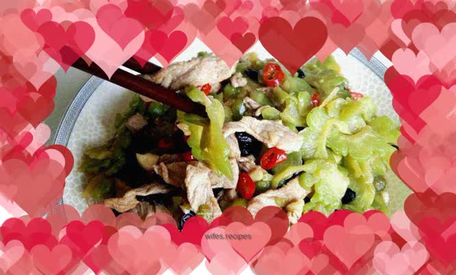 Hunan Style Bitter Melon Stir-fried Pork