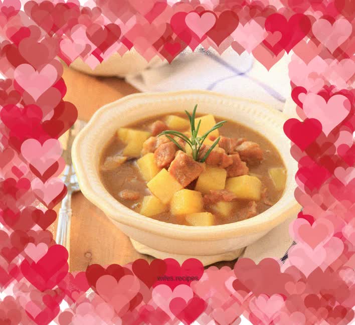 Curry beef stew with potatoes