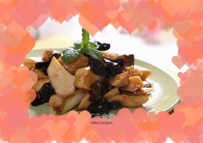 King Oyster Mushroom in Abalone Sauce