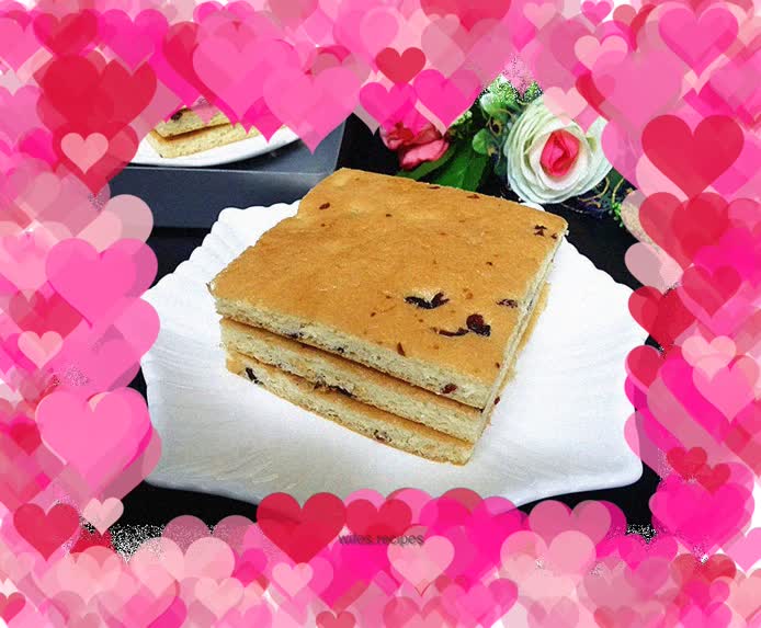 Cranberry Meat Floss Layer Cake