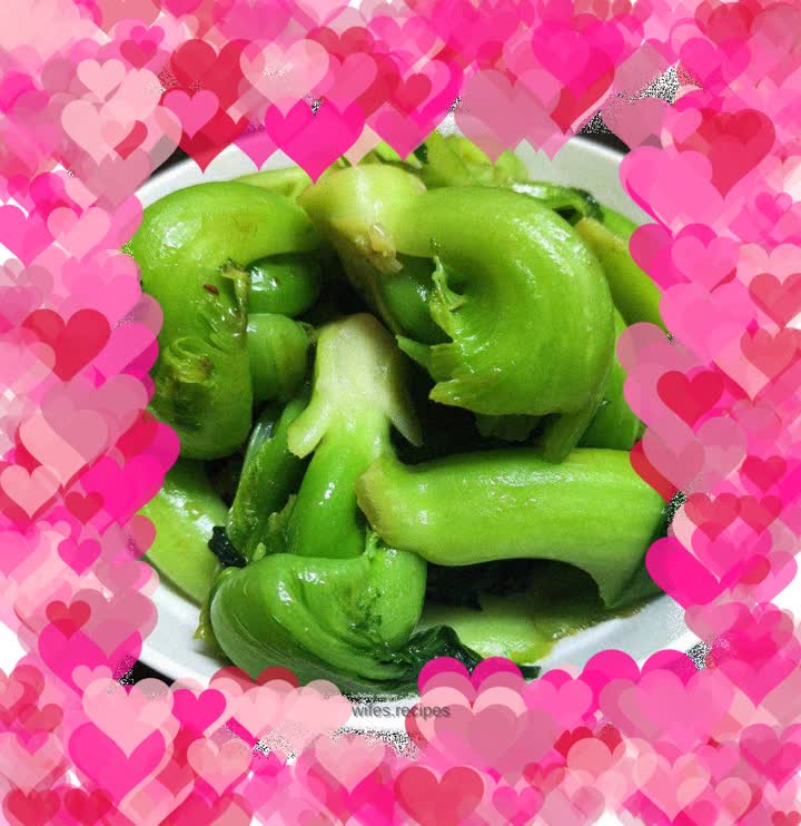 Stir-fried mustard greens