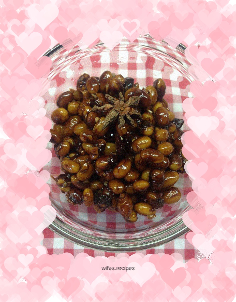 Braised soybeans with soy sauce