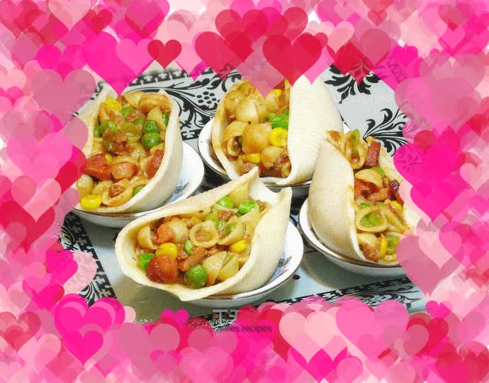 Beef Sauce and Vegetable Clam Shell Powder