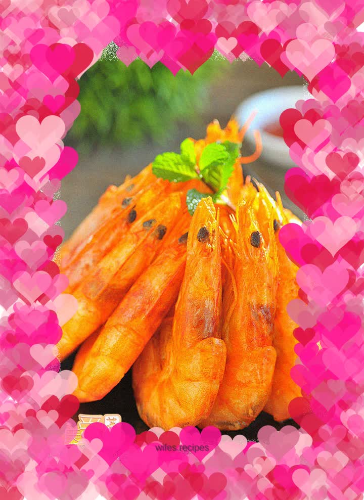 [Lazy version of salt-baked prawns]