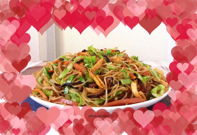 Colorful Fried Rice Noodles