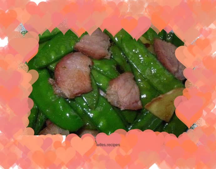 Stir-fried lean meat with snow peas