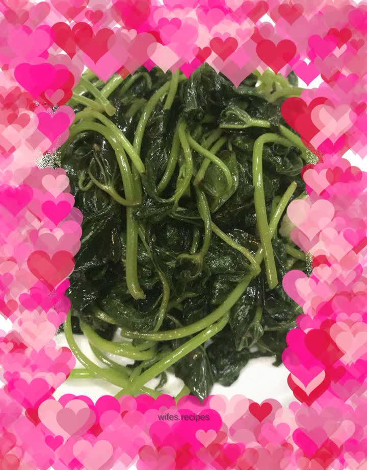 Stir-fried potato leaves with shrimp head paste