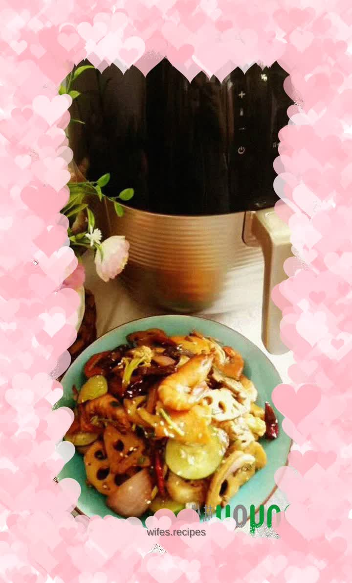 Air fryer version of mixed vegetables
