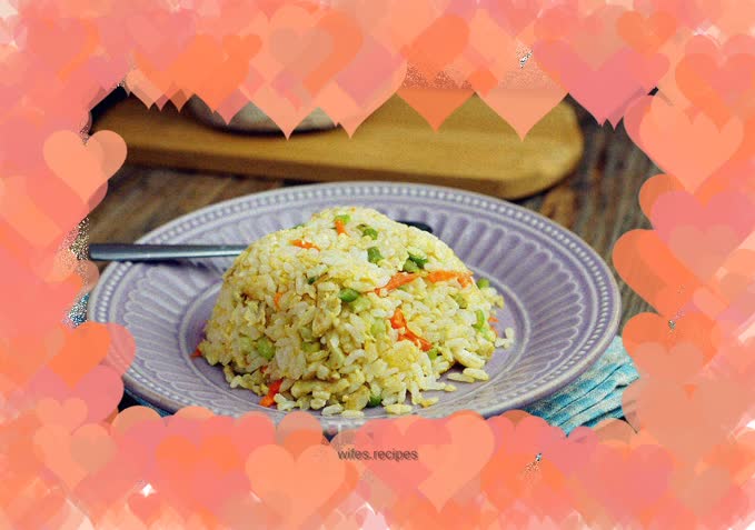 Garlic and egg fried rice