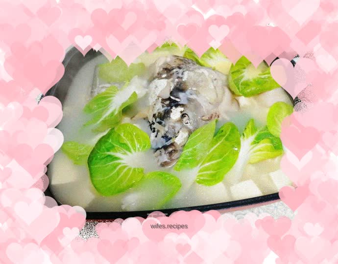 Fish head stewed with tofu