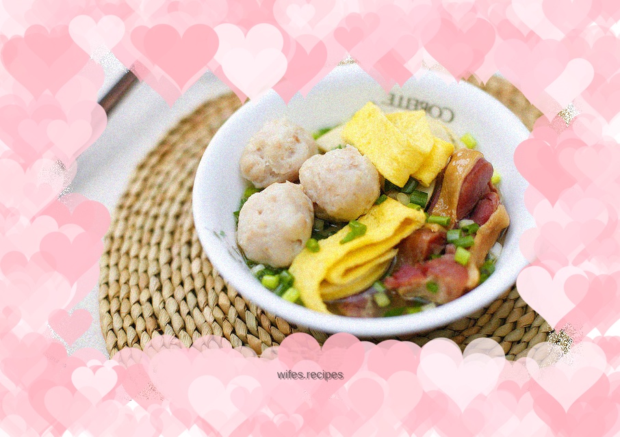 Fish meatballs and three delicacies