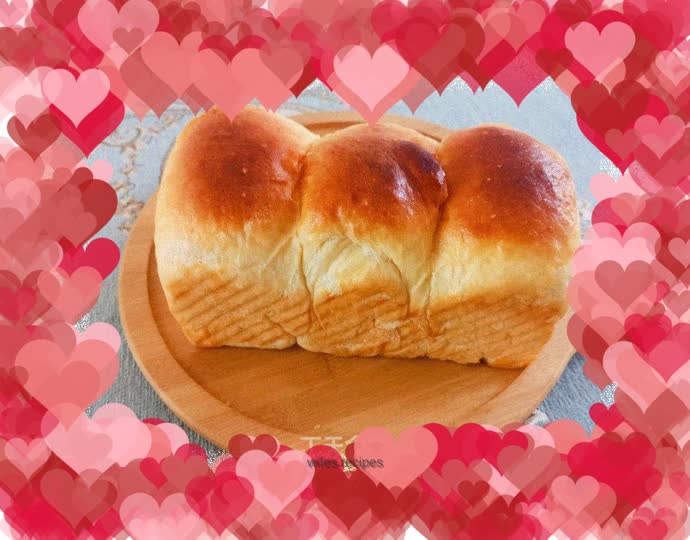 Soft and silky light butter toast bread