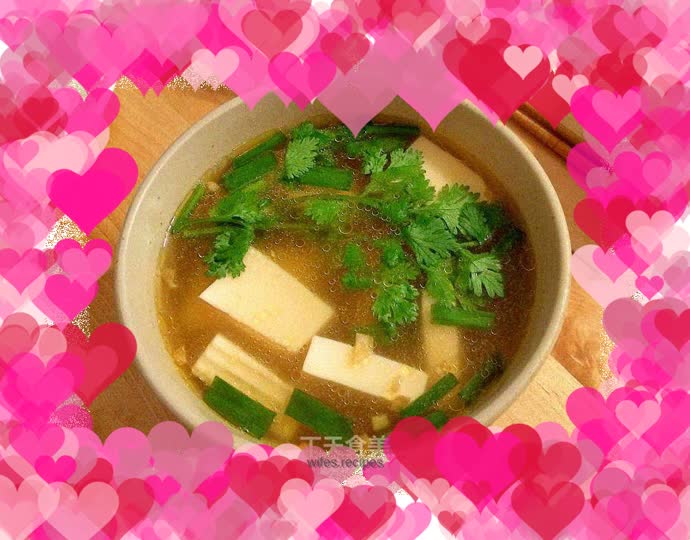 Pickled mustard tofu soup