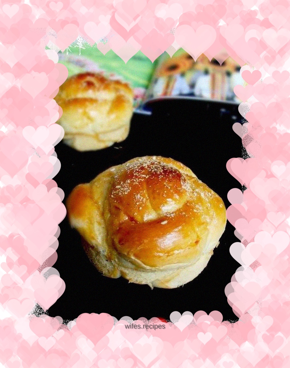 Super soft taro flower bread