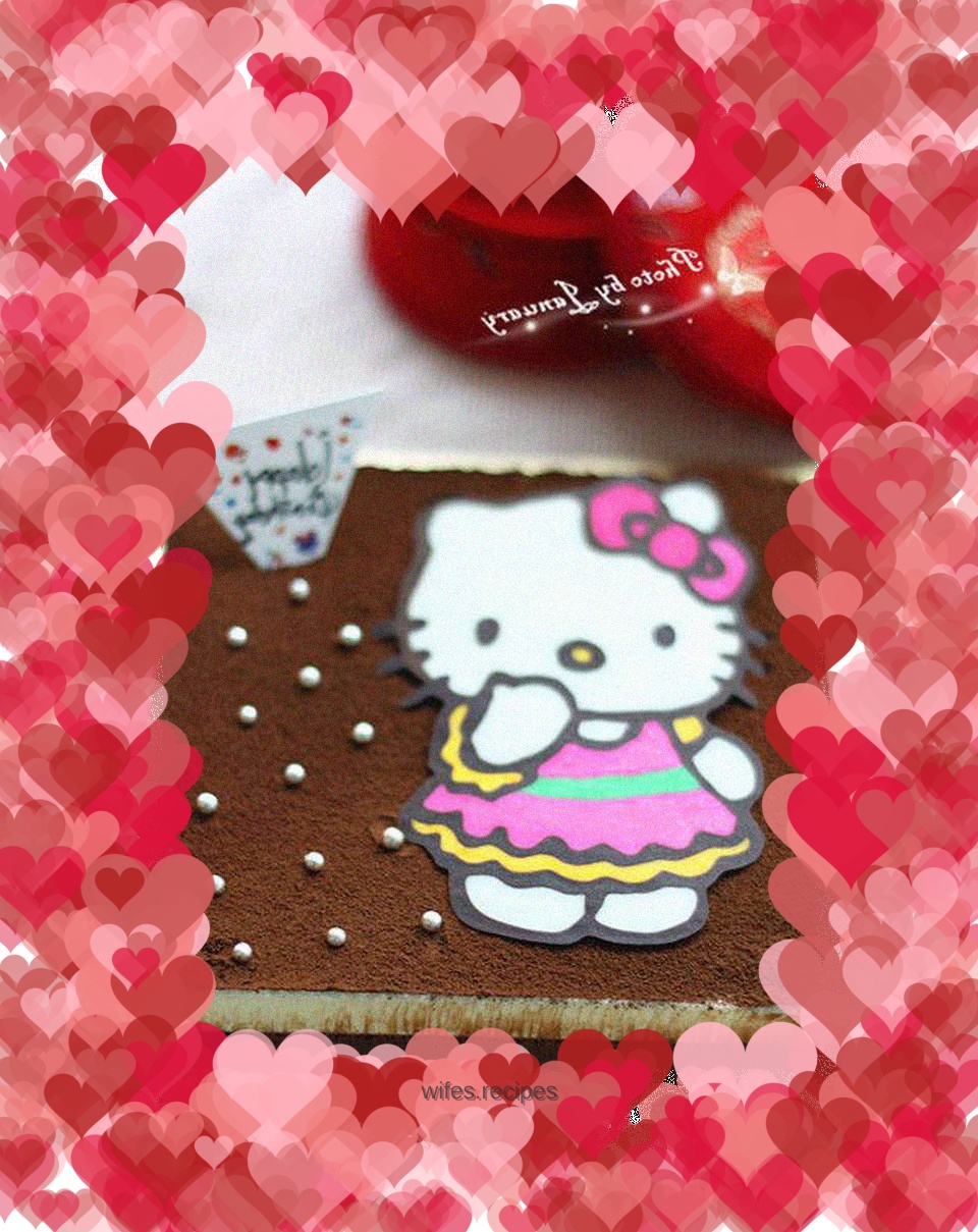 Hello Kitty Chocolate Mousse Cake