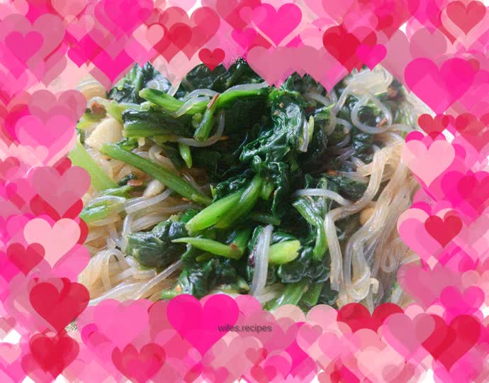 Cold Spinach Vermicelli