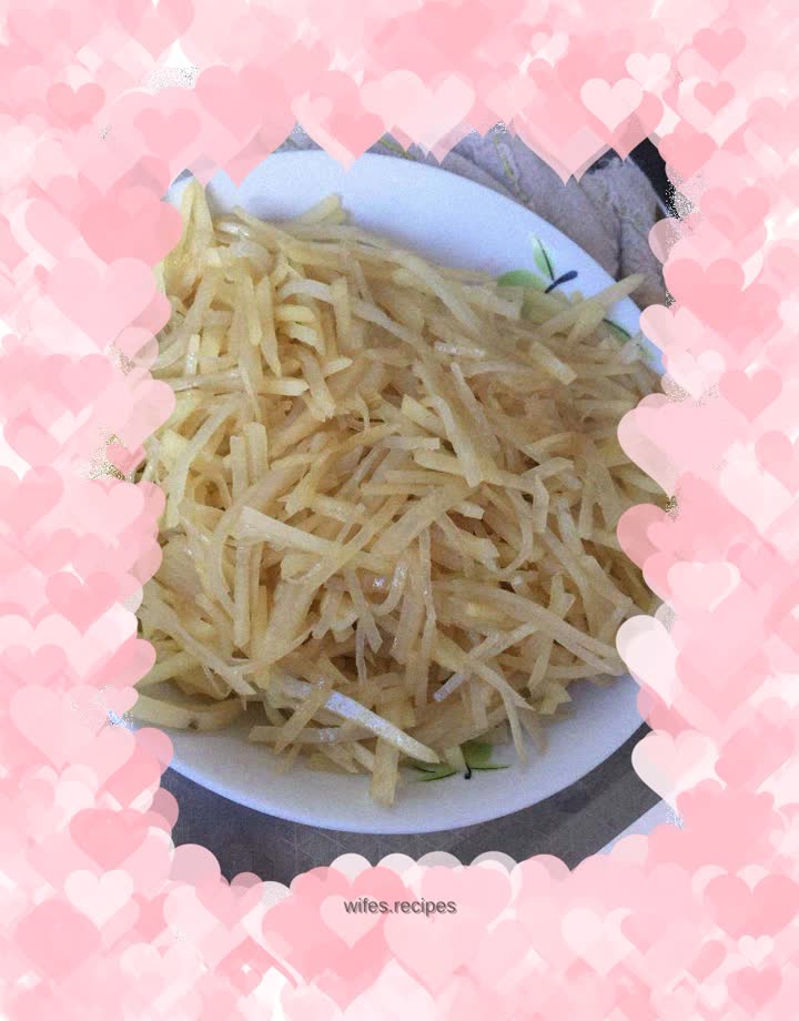 Vinegar potato shreds