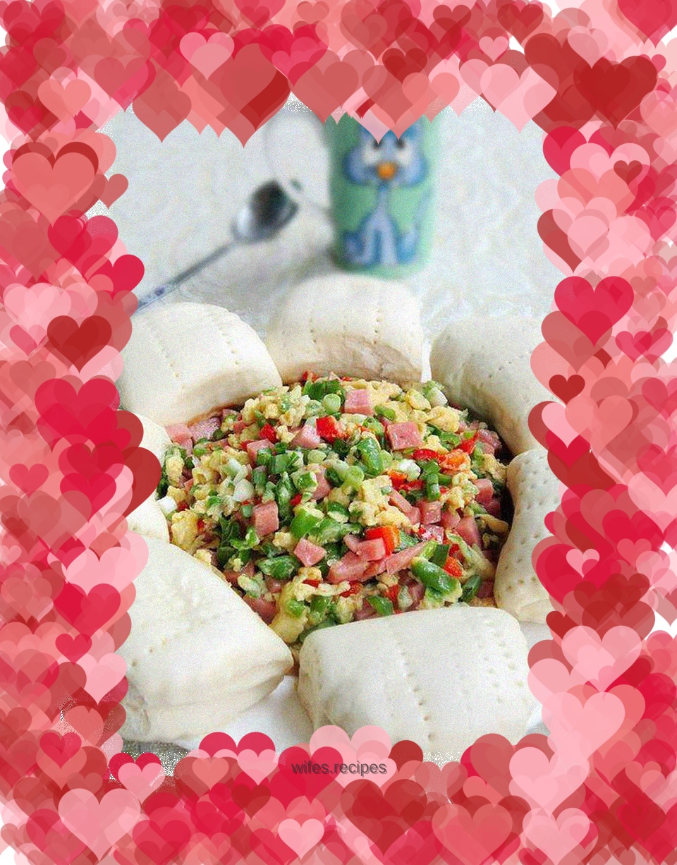 Ten minutes of nutritious breakfast—egg and ham pancakes