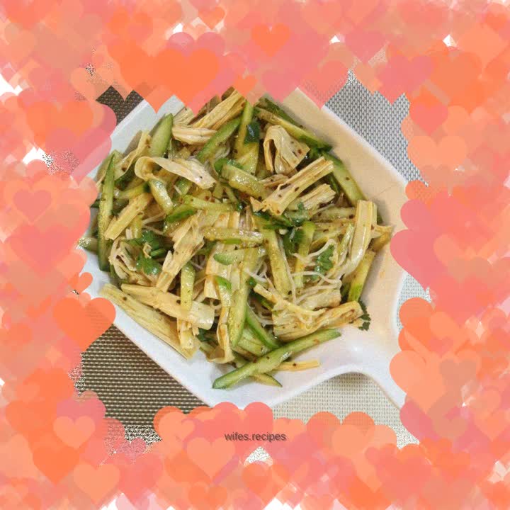 Bean curd mixed with vermicelli