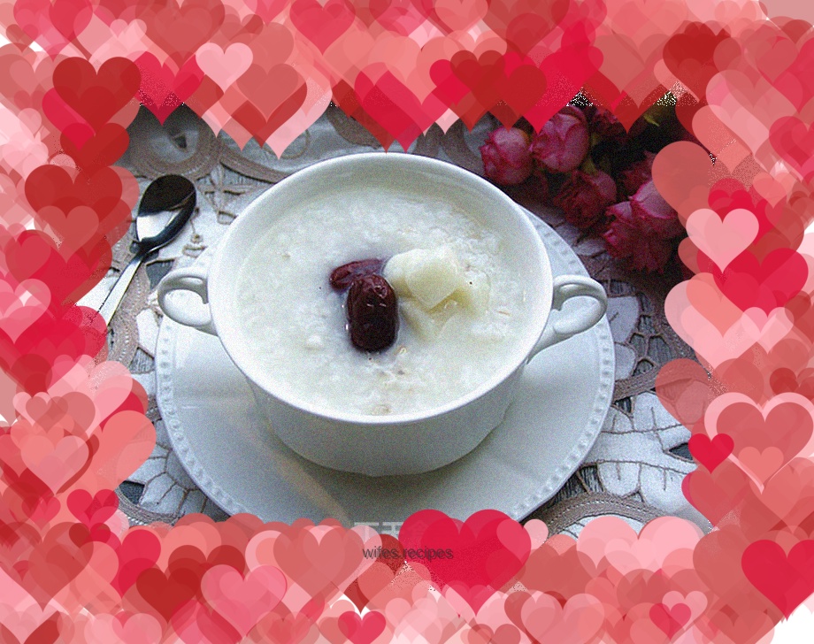 Red dates, coix, yam porridge