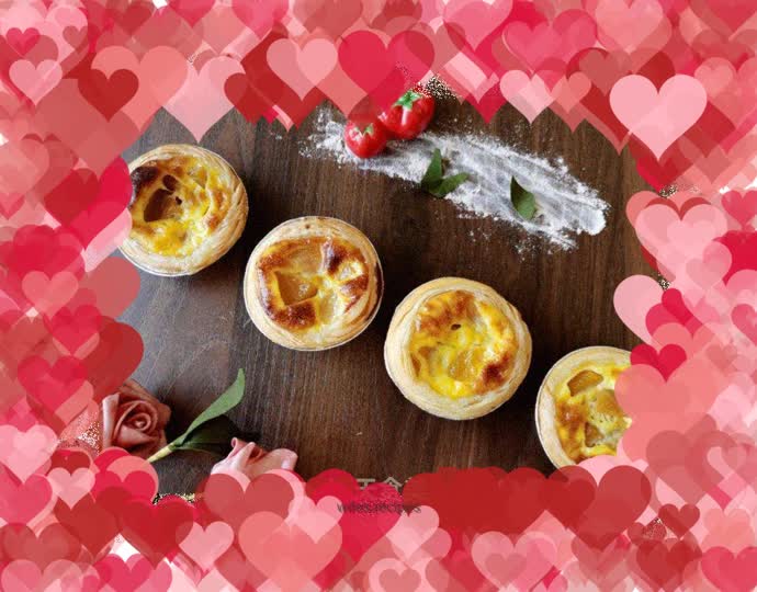 Yellow Peach Egg Tart