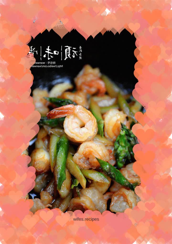 Asparagus and shrimp stew