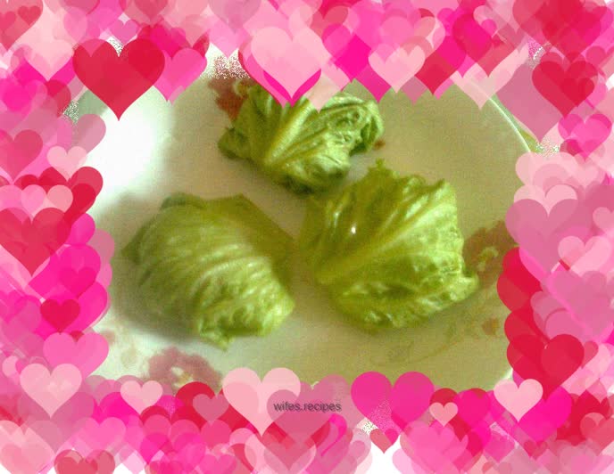 Lettuce wrapped meat