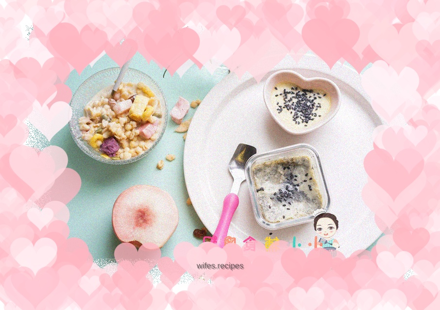 Stewed eggs with sesame sauce for over 8 months old