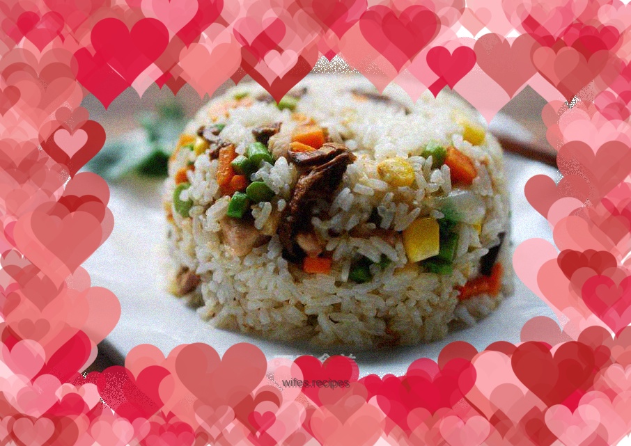 Star version of wild porcini fried rice