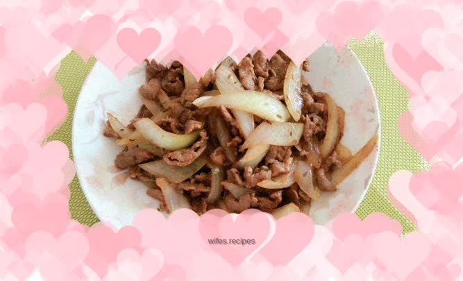 Stir-fried mutton with onions