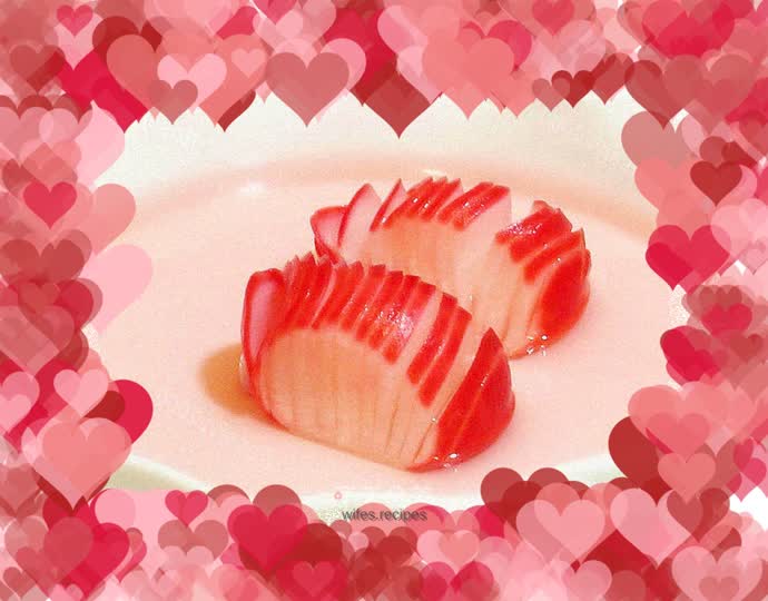 Sweet and sour coral radish