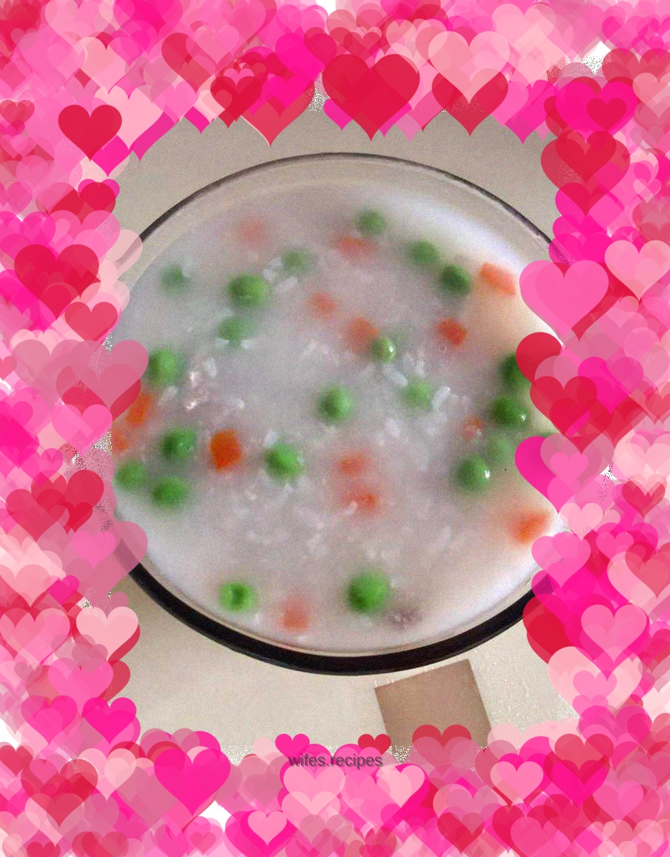 Pea and lean meat porridge