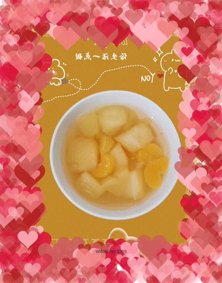 Apple and orange syrup