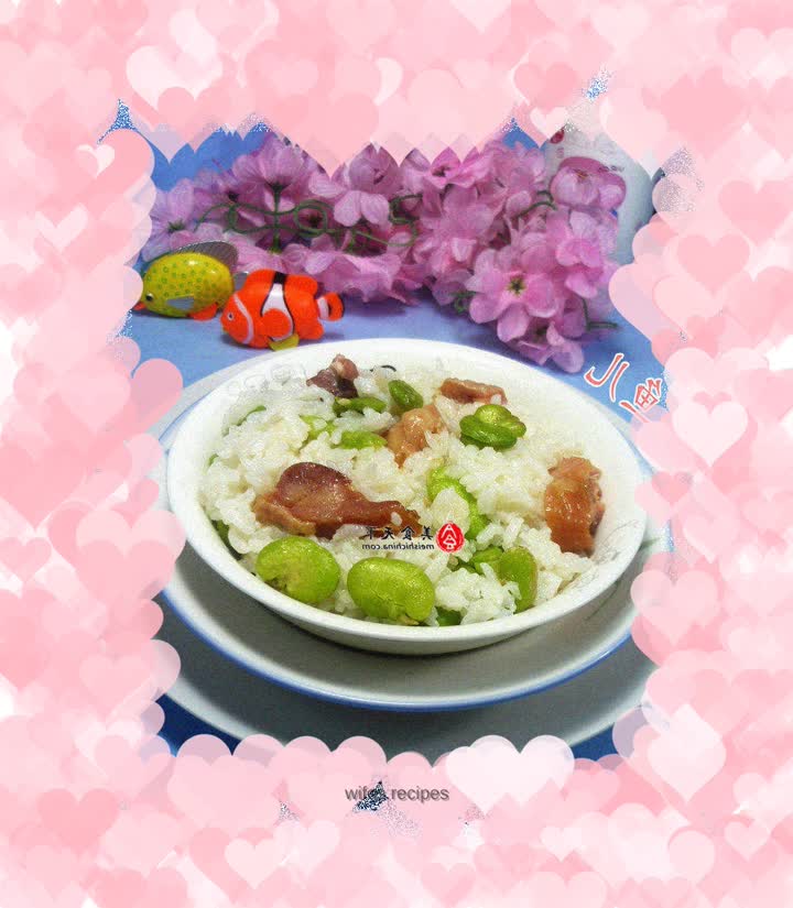 Cured Chicken Legs and Broad Bean Rice