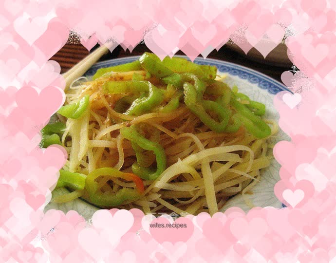 Summer quick dish---cold shredded potatoes